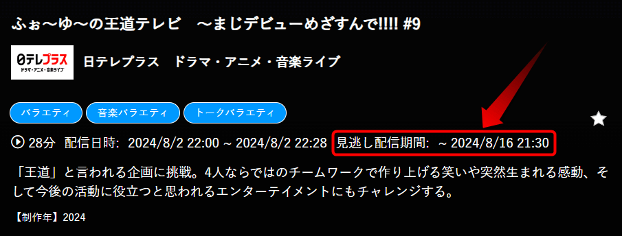 日テレプラスを見逃しで見る方法